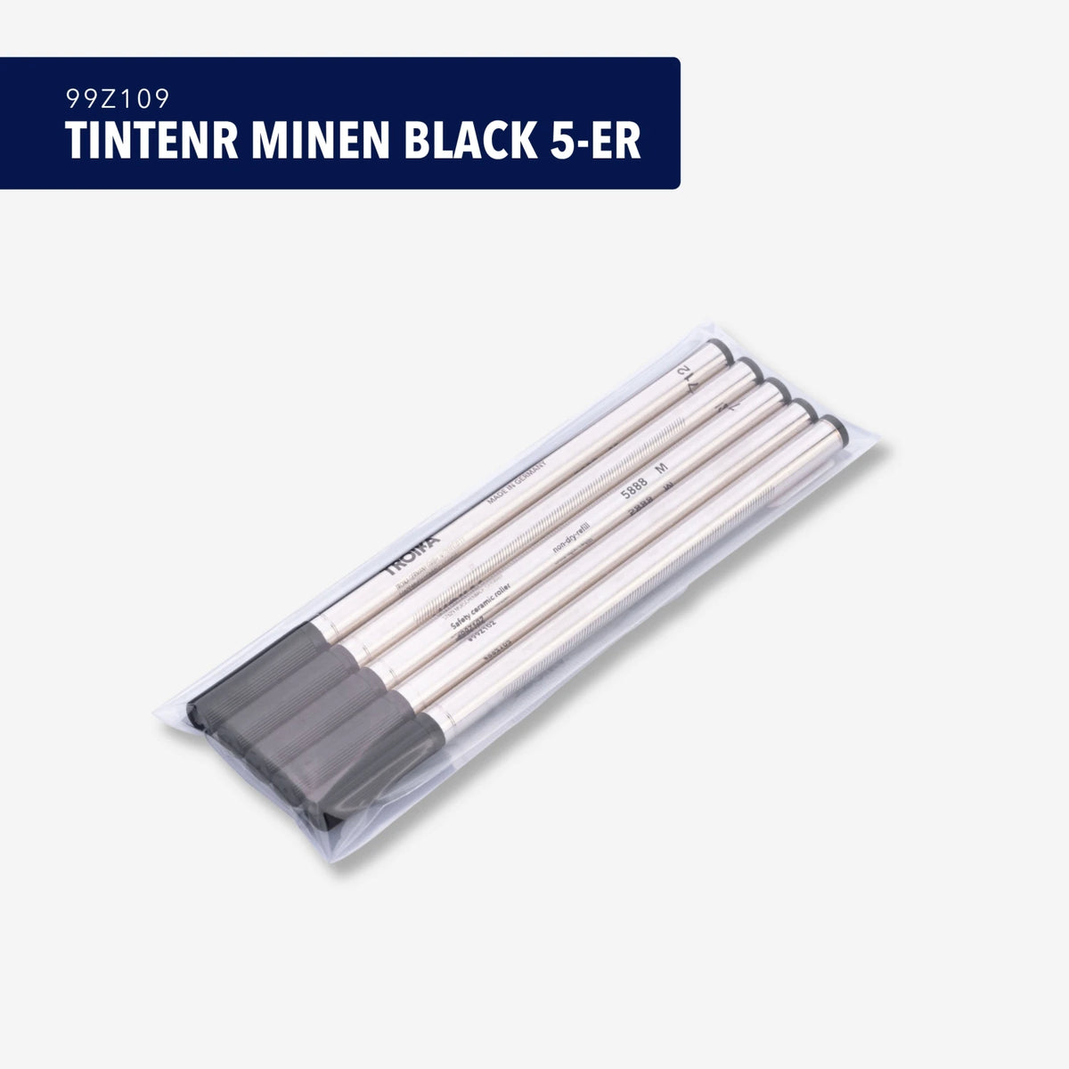 TINTENR MINEN BLACK 5-ER