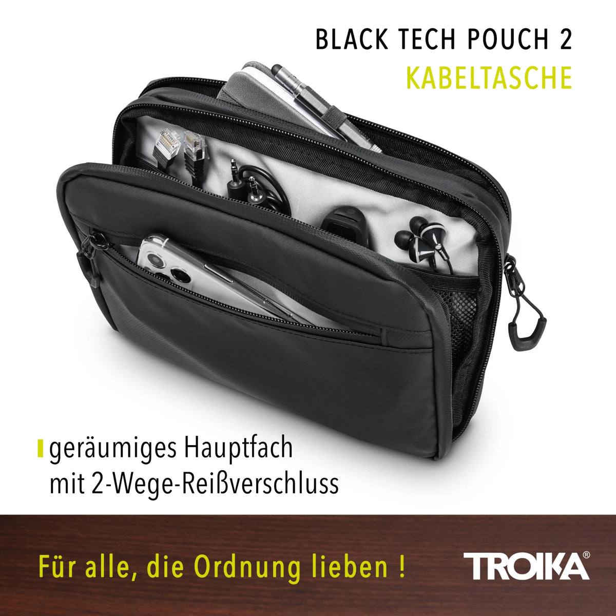 TROIKA BLACK TECH POUCH 2