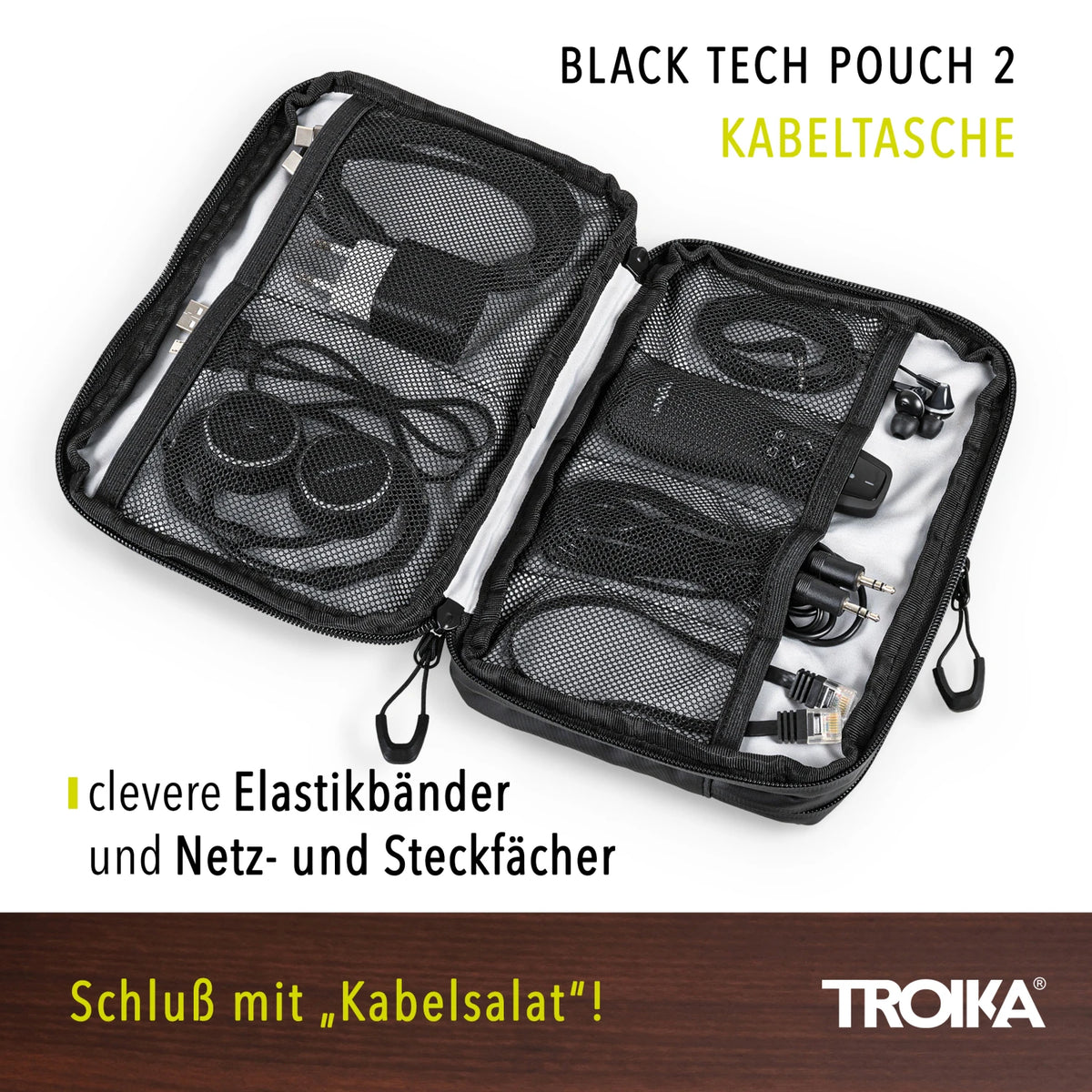 TROIKA BLACK TECH POUCH 2